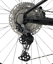 Наклон вилки увеличен. Вилка воздушная.